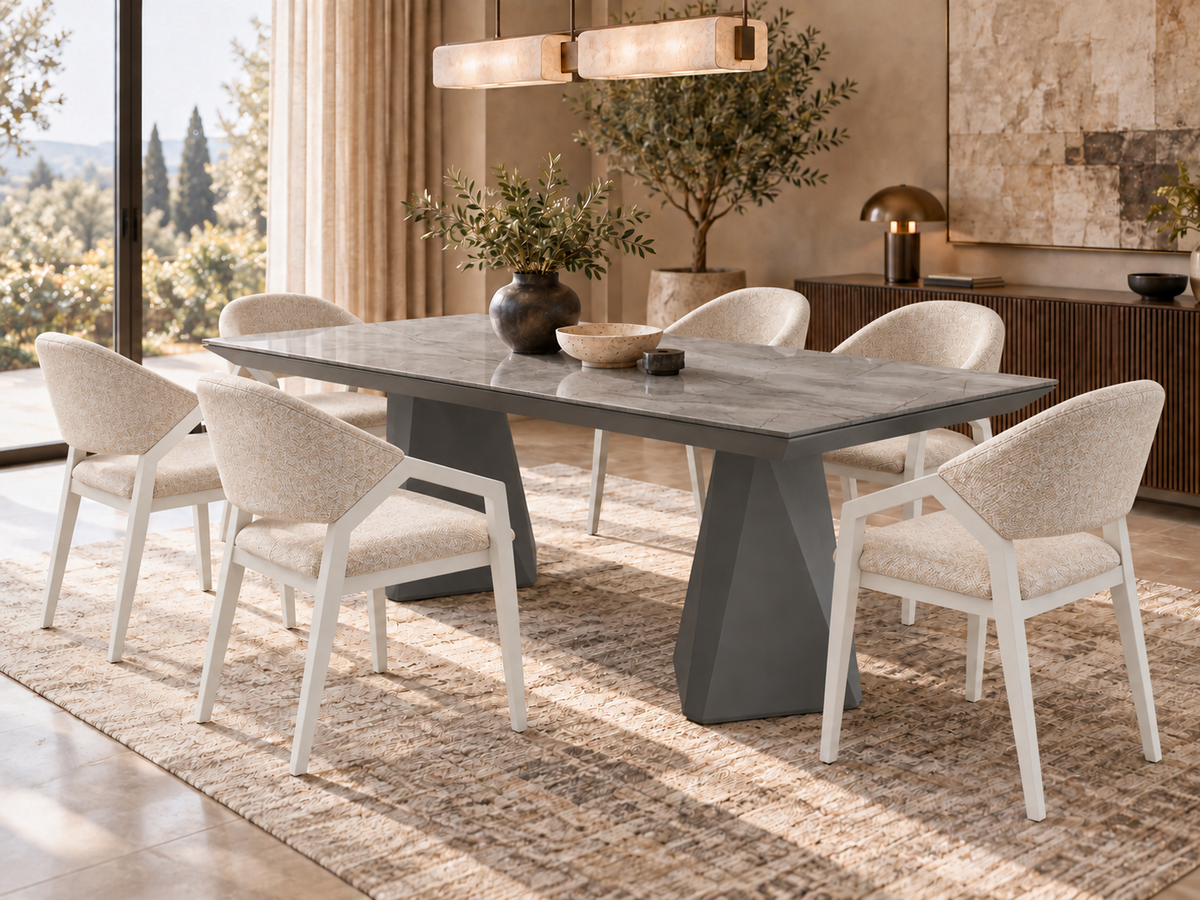 Ensemble de salle à manger Diamond – table à manger extensible + 6 chaises Diamond
