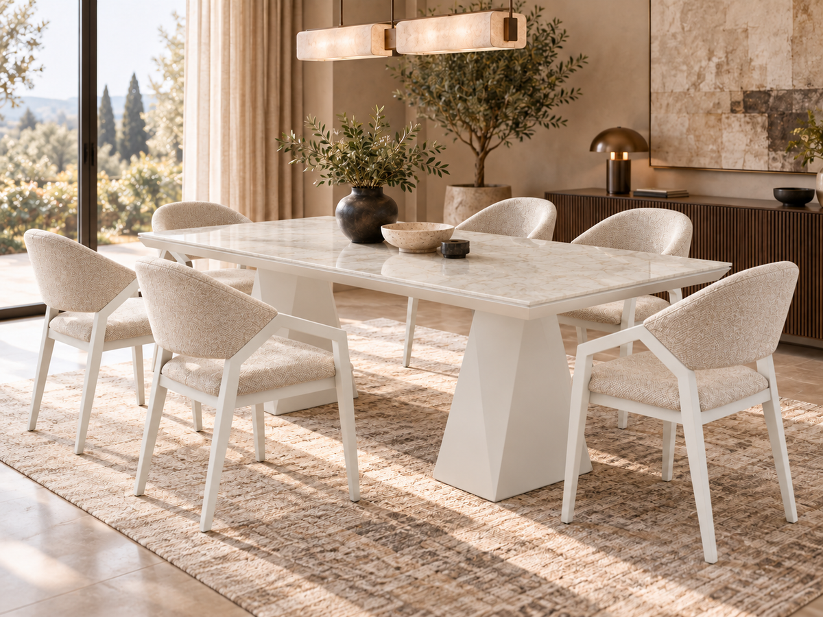 Ensemble de salle à manger Diamond – table à manger extensible + 6 chaises Diamond
