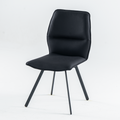 Loft upholstered dining chair with a three-part backrest