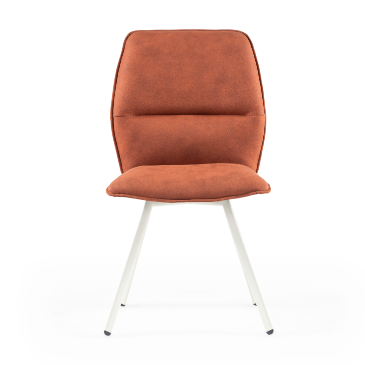 Loft upholstered dining chair with a three-part backrest
