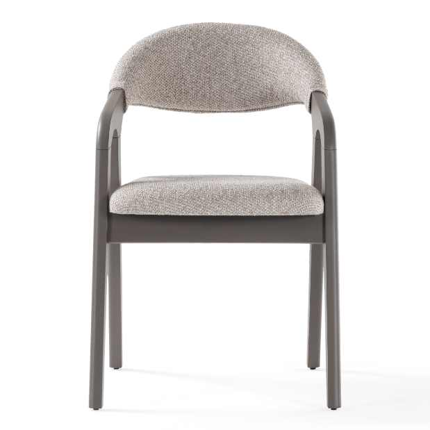 Verona upholstered dining chair with armrests
